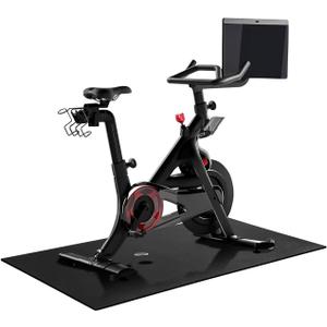 Bike Mat | 6mm Thickness, 36" x 72" Exercise Bike Mat/Treadmill Mat for Hardwood Floors or Carpet, Non-Slip Sweat-Proof Exercise Equipment Mat for Bike Trainer/Stationary Spin Bike