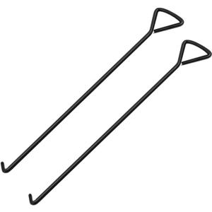 Takuoo 2pcs 60cm (24 inch) manhole hook, manhole cover lifter, Heavy Duty Lifting Hooks, manhole cover hook lifting Manhole Covers & Storm Drain Cover