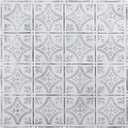 Tin Wall Tiles 24x24 Nail-Up, Stair Risers, Metal Ceiling Tiles, 5 Pack (Antique White)