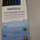 WRITECH Retractable Gel Ink Pens: 8ct Black Ink 0.5mm Fine Point Tip Click Pen for Smooth Writing Journaling Note Taking Sketching No Smudge & Smear