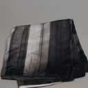 Emvency Set of 2 Throw Pillow Covers 18x18 Inches Black and Grey Striped Design Abstract Glass Texture and Dark Stripe Decorative Polyester Pillow Cases Square Pillocases for Bed Sofa