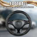 AICEL Car Steering Wheel Cover, Carbon Fiber Vehicle Steer Wheel Protector with 3D Honeycomb Design, Anti-Slip Steer Wheel Protection Guard, Universal Automotive Accessories (Black)