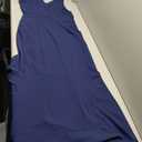 WOOSEA Women Sleeveless V Neck Split Evening Cocktail Long Dress, Navy Blue XXL