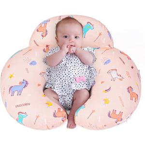 Nursing Pillow, Breastfeeding Pillows, with Removable Pillow Cover, Ergonomic Nursing Essentials for Bottle Feeding, Machine Washable, Pink