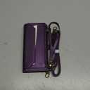 Strapurs Crossbody Wallet Case Compatible with Samsung Galaxy S21 Ultra 5G RFID Blocking 10-Card Holder Soft PU Leather Magnetic Snap Strap Zipper Pocket Phone Case Fit for Galaxy S21 Ultra - Purple