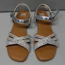 SM NEW YORK SILVER SANDALS SIENNA STYLE SIZE 5