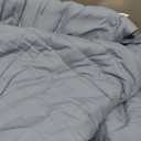 Monbix King Size Comforter Set - 7 Pieces Bed in a Bag King, Dusty Blue Bedding Sets with Comforter, All Seasons Down Alternative Comforter Bed Set with Sheets, Pillowcases & Shams