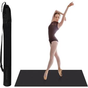 Avoirdus Portable Dance Floor Mat for Ballet & Turn Practice, Non-Slip Spin Training Mat for Dancers, Smooth Turning Surface, Round 33 Inch or 6.6 x 3.9 Ft Rectangular (Square)