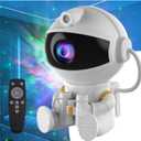 Astronaut Galaxy Night Light Projector for Bedroom - Star Lights Ceiling Projector with Remote Control & Timer, Upgrade LED Starry Lamp for Kids Boys Girls Room Decor, Unique Christmas Birthday Gifts - White