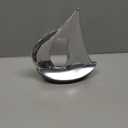 Modern Day Accents Velero Dark Hull Sailboat, Aluminum, Silver, Brown, Modern, Boat, Sculpture, Tabletop Dcor, Home, Office, Water, Sail, 8" x 3" x 12" adds a Coastal Nautical Accent to Your Home