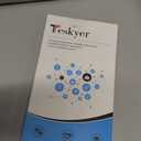 Teskyer Badge Reel, 5 Pack Retractable Badge Holders with Carabiner Belt Clip and Key Ring for ID Card Holder and Keychain (Black)