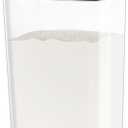 TBMAXS Airtight Flour Rice Storage Container with Pop-up Lid - 6 Qt | 11 Lbs Crystal-Clear Plastic Bread Container, Tall and Slim Storage Bin Fit for Kitchen Pantry Organization