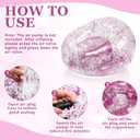 Realspring Inflatable Bean Bag Chair for Adult Bean Bag Sofa Chair Blow up Inflatable Furniture for Outdoor Living Room Bedroom Balcony Travel Party Gift Accessories(Pink Glitter,2 Pcs), 12.2 x 9.45 x 7.48 inches