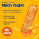 Earth's Best Organic Mango Carrot Munchy Fingers, 1.05 oz Box, BB Date 14 Oct 2026 (Pack of 4)