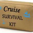 3 x Cruise Makeup Bag Gift Cruise Lovers Gift Cruise Cosmetic Bag for Women Friends Cruise Accessories Cruise Ship Makeup Bag Cruise Lover Summer Vacation Gift Cruise Gifts Ideas Cruise Themed Gift