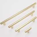 10 Pack 7-1/2 inch(192mm) Brushed Brass Kitchen Cabinet Handles Cabinet Pulls Gold Drawer Pulls Dresser Handles