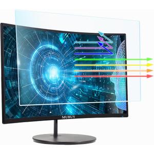 24" Monitor Anti Blue Light Glare Screen Protector for Dell/HP/Acer/ViewSonic/ASUS/Aoc/Samsung/Sceptre/LG 24" 16:9 Standard/Curved/Touch Widescreen Monitor, Eyes Care Blue Light Glare UV Filter