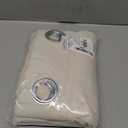 NICETOWN Linen Flax Semi Sheer Curtains 72" Length, Grommet Window Treatments Privacy Added with Light Penetration Vertical Drapes for Loft/Home Office, Natural, W55 x L72, 2 Panels