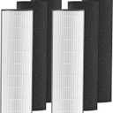 2-in-1 HEPA Replacement Filter Compatible with Pure Enrichment PureZone Elite 4-in-1 Air Purifier (PEAIRTWR), Carbon Activated Pre-filter + HEPA Air Filter, 2 Pack