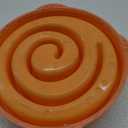 Outward Hound Fun Feeder Slow Bowl in Orange Plastic for Dogs (Medium)