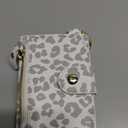 Cavor Compatible with MagSafe Wallet,Magnetic Wallet for iPhone 17/16 Pro Max/15 Pro/14 Plus/13/12 Series,Adjustable Stand,Mag Safe Phone Card Holder Zipper-Leopard White