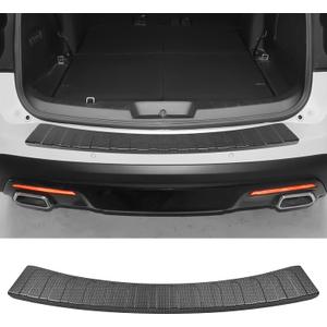 ZZEQYG Bumper Protector ABS Material for Ford Explorer 2011 2012 2013 2014 2015 2016 2017 2018 2019 Accessories Rear Bumper Guard Trunk Sill Protector