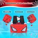 Toddler Swim Vests Kids Floaties Auxiliary Swim Jacket with Arm Water Wings for Girls Boys Beach Pool Puddle Jumper,  M- Red Spider, Kids 22-70 lbs