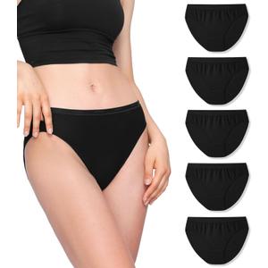 LAPASA Women's Quick Dry Travel Underwear Mesh Hiking Bikinis Activewear Stay Fresh Panties 5 Pack Terraversal L84 (X-Large)