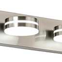 4-Light Bathroom Vanity Light, Brushed Nickel Bathroom Light Fixtures Over Mirror, LED Dimmable 5500K Bath Lighting Fixture, Modern Wall Mounted Lighting Fixture with 360Rotating Lamp Head, 4-Light,30Inch