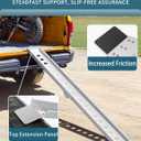 Bike Ramp 1PC Truck Ramp 440LBS 77x7 ATV Loading Ramp for Pickup Trucks Lawn Mower Motorcycle Shed Trailer Car Ramps for Tailgat Cart Dirt Bike Motorcycle Accessorie Alumnium Portable Ramps with Strap