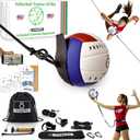 OVANTO Volleyball Training Equipment Aid – Adjustable Practice Volleyball Kit, Ball: official size 5 ; Waistband 20"-46"