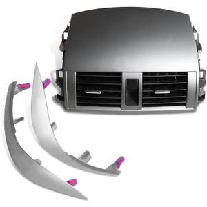 Center Dash A/C Outlet Vent Panel with Assembly Trims Compatible with Corolla 2008-2013