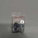 1 Pack Black Toolbox Locks with Keys 5/8 Inch Tubular Cam Lock Keyed Alike Zinc Alloy Cabinet Lock Hook Cam Drawers Locks