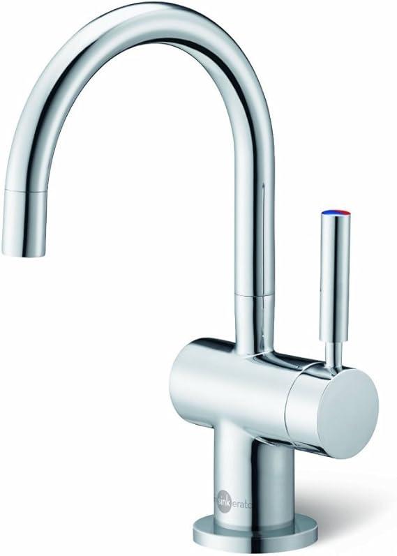 InSinkErator Modern Instant Hot and Cold Water Dispenser Faucet, Chrome, F-HC3300C 9.25 x 3.60 x 5.25 inches InSinkErator Modern Instant Hot and Cold Water Dispenser Faucet, Chrome, F-HC3300C 9.25 x 3.60 x 5.25 inches