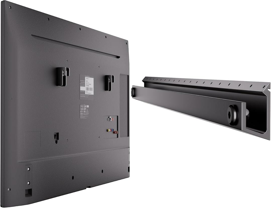 AENTGIU 4-Set Studless Drywall TV Wall Mount, Heavy Duty Slim TV Bracket Hanger for 32-75 inch Flat Screen TVs, No Stud, No Drill, No Anchors, Easy Install with All Hardware Included