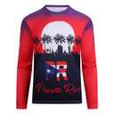 SAMERM Puerto Rico Shirt for Men Quick Dry Crop Top Printed Hispanic Heritage Month Boricua Rican Flag T-Shirt (M)