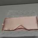 LitBear Silk Sleep Mask for Side Sleeper, Eye Mask Sleeping for Women Men 100% 22 Momme Pure Mulberry Silk, Face-Hugging Padded Eye Cover for Sleeping with Adjustable Band (Pink)