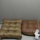 Klear Vu The Gripper Non-Slip Rocking Chair Cushion Set with Thick Padding, Includes Seat Pad & Back Pillow with Ties for Indoor Living Room Rocker, 20×16 Inches, 2 Piece Set, Sand