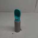 Portable Dog Water Bottle, 14 OZ, Stainless Steel Leak Proof Puppy Water Dispenser with Drinking Feeder for Pets Travel, Walking, Hiking and Outdoor Activities, Button switch