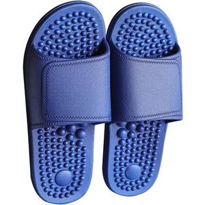 Health Foot Massage Slippers Acupressure Point Care Magnet Therapy Promoting Blood Circulation Myofascial Release Trigger Point Acupuncture Relaxation Gifts for Parents (7.5-8, Dark Blue(new Style))