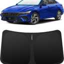 INSAUTO Custom Fit Windshield Sun Shade for Hyundai Elantra 2021-2026 | Foldable Front Window Sunshade Car Accessories, UV & Heat Reflector, Keeps Interior Cool, Includes Storage Bag