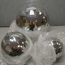 Large Disco Ball, 16 Inch Mirror Ball for Disco Party Decorations, Silver Big Haning Disco Ball Decor Ornaments with Hanging Ring for Easy Installation for DJ Club Stage Bar Wedding