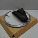 Titanium Frying Pan with Lid, 12" Uncoated Hammered Skillet for Cooking, PFAS/PFOA/PTFE Free Nonstick Cookware, Scratch Resistant, for Induction & Gas, Oven, Dishwasher Safe