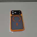 Magnetic for iPhone 17 Pro Max Case with Integrated Camera Protection, [Seamless Work with Magsafe] [Military Grade Shockproof] [Covered Camera Control Button] Case for iPhone 17 Pro Max 6.9'', Orange