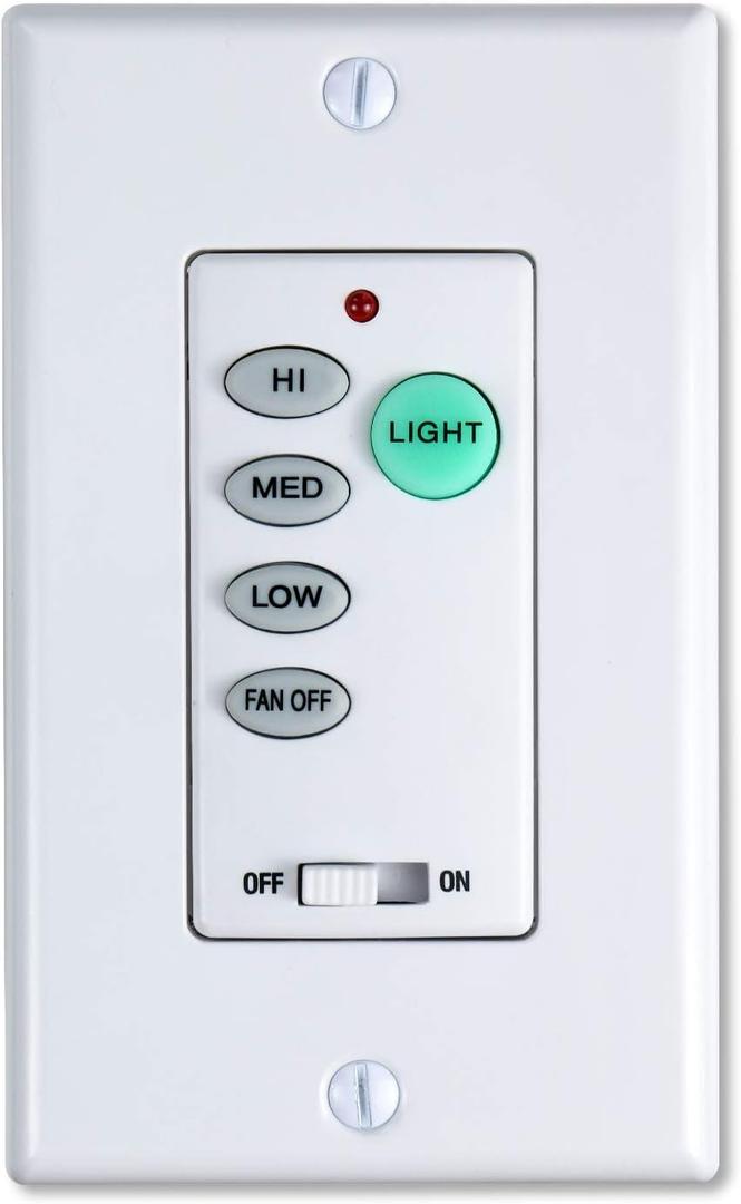 Universal Ceiling Fan Wall Control 3 Speed Wall Mounted Fan Control Full Range Dimmer UC-9050T CHQ9051T