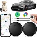 GPS Tracker for Vehicles No Subscription, Car Tracker Tag for Android & iOS, Bluetooth Tracker Device Compatible with Apple Find My & Google's Find Hub for Keys, Luggage Wallet Car Kids Pets
