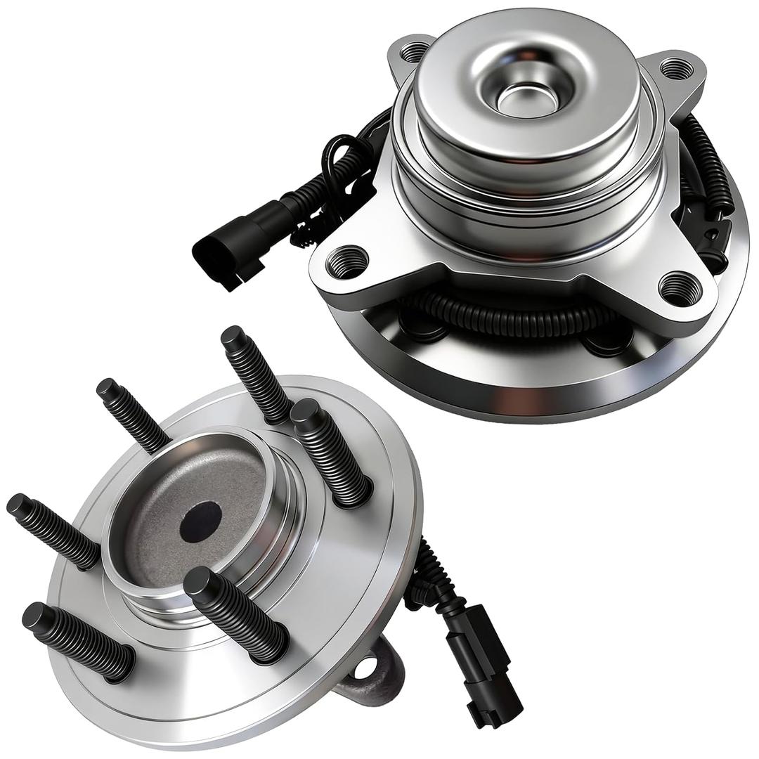 2 Pack 515143 Front RWD Wheel Bearing Hub Assembly Compatible with 2011 2012 2013 2014 Ford Expedition F-150 Lincoln Navigator w ABS