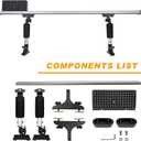 Kayak Motor Mount, Fishing Kayak Trolling Motor Mount Rack Aluminum Outboard Mounting Bracket Holder Kit