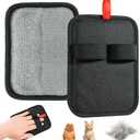 Pack of 3, TEHAYSH Pet Hair Removal Glove - Reusable Electrostatic Dog/Cat Hair Remover Mitt & Pet Grooming Gloves for Couch, Carpet, Furniture - Upgraded Electrostatic Dog Hair Glove Tool 