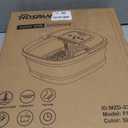 HOSPAN Collapsible Foot Spa with Heat, Bubble, Red Light, and Temperature Control, Foot Bath Massager with 8 Shiatsu Massage Rollers, Pedicure Foot Spa for Relaxation - FS01A (Sky Blue)